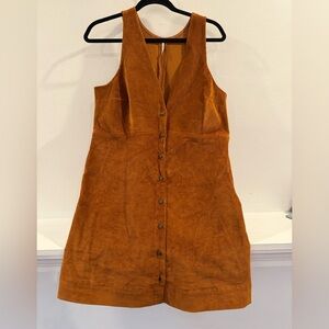 Rolling Thunder Corduroy Mini Dress in Cinnamon
FREE PEOPLE size m EUC